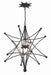 Crystorama - 9236-BK - Four Light Chandelier - Astro - Black