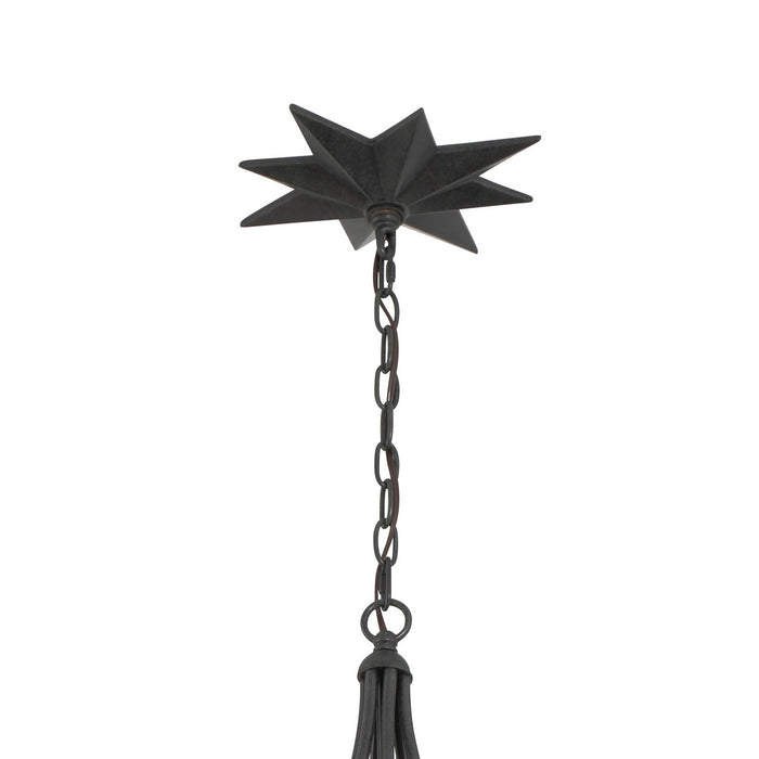 Crystorama - 9236-BK - Four Light Chandelier - Astro - Black