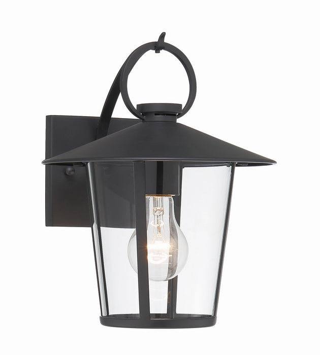 Crystorama - AND-9201-CL-MK - One Light Outdoor Wall Sconce - Andover - Matte Black