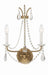 Crystorama - KAR-90902-AG-CL-MWP - Two Light Wall Sconce - Karrington - Aged Brass