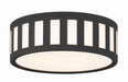 Crystorama - KEN-2203-BF - Three Light Flush Mount - Kendal - Black Forged