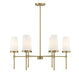 Savoy House - 1-2802-6-322 - Six Light Chandelier - Haynes - Warm Brass