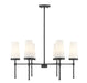 Savoy House - 1-2802-6-89 - Six Light Chandelier - Haynes - Matte Black