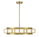 Savoy House - 1-3167-4-322 - Four Light Chandelier - Gideon - Warm Brass