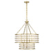 Savoy House - 1-3364-6-322 - Six Light Chandelier - Byron - Warm Brass