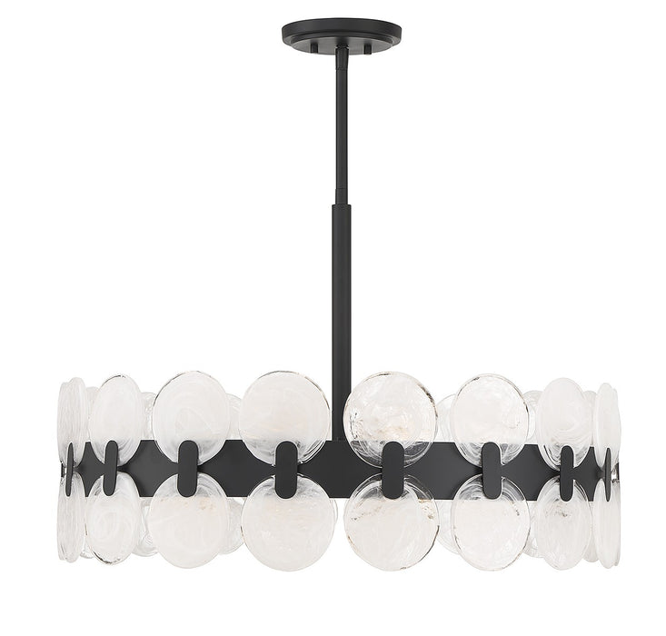 Savoy House - 1-3720-6-89 - Six Light Chandelier - Boca - Matte Black