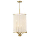 Savoy House - 1-7750-4-322 - Four Light Chandelier - Wynwood - Warm Brass