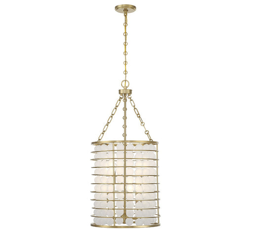 Savoy House - 7-3362-6-322 - Six Light Pendant - Byron - Warm Brass