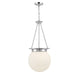 Savoy House - 7-3901-3-109 - Three Light Pendant - Manor - Polished Nickel