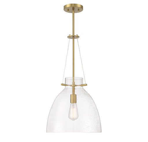 Savoy House - 7-7006-1-322 - One Light Pendant - Foster - Warm Brass