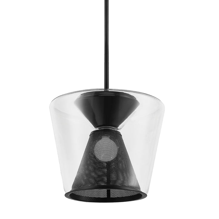 Troy Lighting - F5852-SBK - One Light Pendant - Berlin - Soft Black