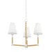 Mitzi - H708803-TWH - Three Light Chandelier - Mariana - Textured White