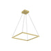 Kuzco Lighting - PD88124-BG - LED Pendant - Piazza - Brushed Gold