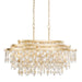 Varaluz - 377N09FG - Nine Light Linear Pendant - Kalani - French Gold