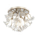 Varaluz - 378S04GDAR - Four Light Semi-Flush Mount - Wildflower - Gold Dust/Artifact