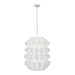 Varaluz - 382F06MW - Six Light Foyer Pendant - Swoon - Matte White