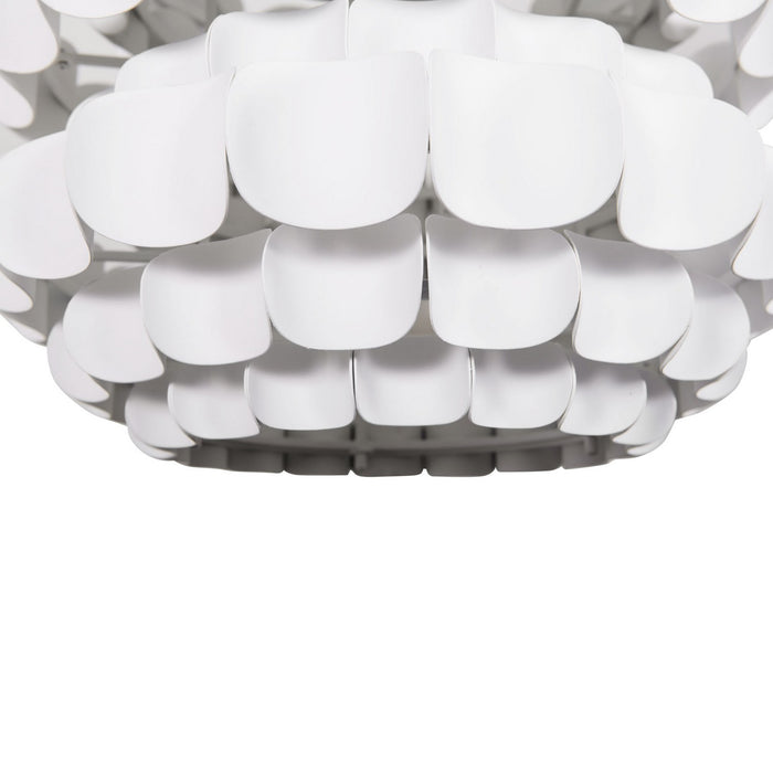 Varaluz - 382F06MW - Six Light Foyer Pendant - Swoon - Matte White