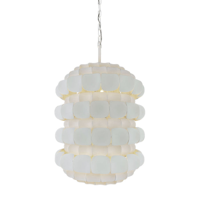 Varaluz - 382F06MW - Six Light Foyer Pendant - Swoon - Matte White