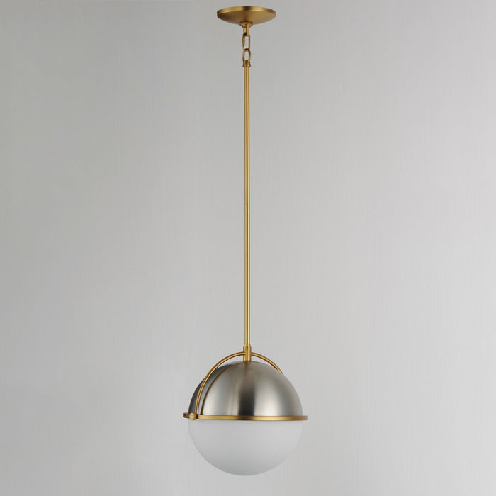 Maxim - 12412SWSNSBR - One Light Pendant - Duke - Satin Nickel / Satin Brass