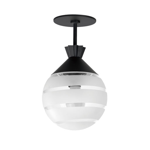 Maxim - 12441CLFTBK - One Light Semi-Flush/Pendant - Copacabana - Black