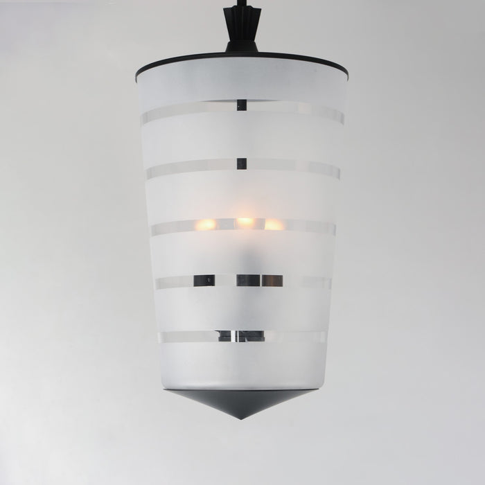 Maxim - 12443CLFTBK - Three Light Pendant - Copacabana - Black