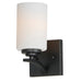 Maxim - 20030SWBK - One Light Wall Sconce - Deven - Black