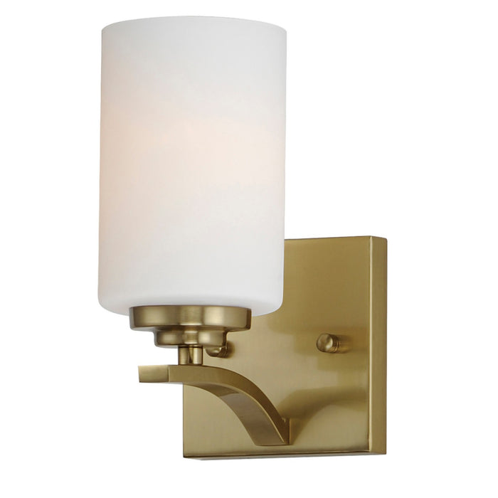 Maxim - 20030SWSBR - One Light Wall Sconce - Deven - Satin Brass