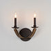 Maxim - 20341DWAR - Two Light Wall Sconce - Basque - Driftwood/Anthracite