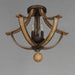 Maxim - 20343DWAR - Three Light Semi Flush Mount - Basque - Driftwood/Anthracite