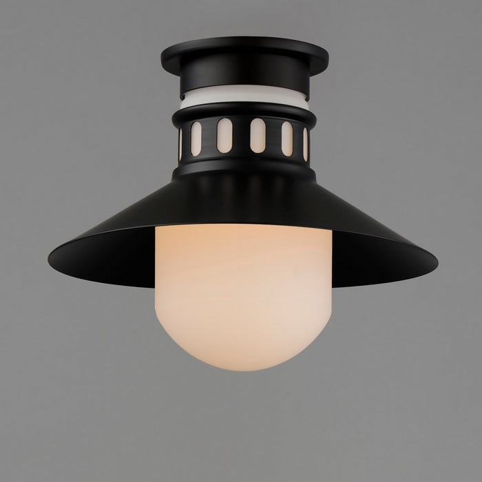 Maxim - 35120SWBK - One Light Outdoor Flush Mount - Admiralty - Black