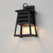 Maxim - 40632BK - One Light Outdoor Wall Sconce - Shutters - Black