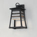 Maxim - 40632WZBK - One Light Outdoor Wall Sconce - Shutters - Weathered Zinc/Black