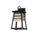 Maxim - 40632WZBK - One Light Outdoor Wall Sconce - Shutters - Weathered Zinc/Black