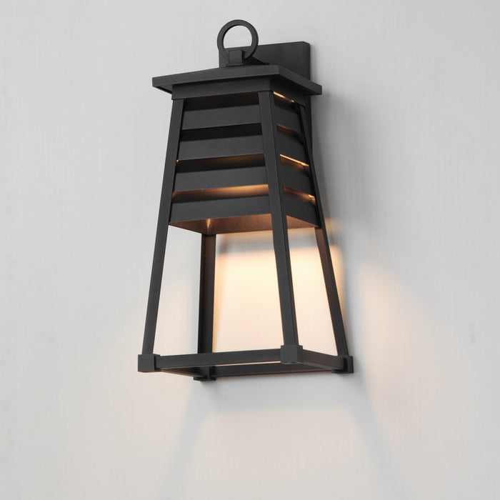 Maxim - 40634BK - One Light Outdoor Wall Sconce - Shutters - Black