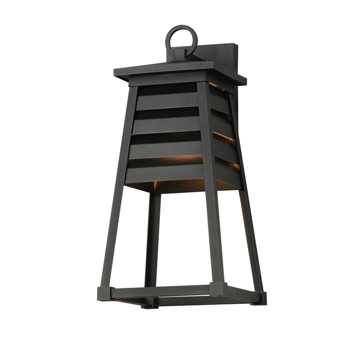 Maxim - 40634BK - One Light Outdoor Wall Sconce - Shutters - Black