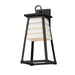 Maxim - 40634WTBK - One Light Outdoor Wall Sconce - Shutters - White / Black