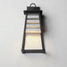 Maxim - 40634WZBK - One Light Outdoor Wall Sconce - Shutters - Weathered Zinc/Black