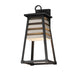 Maxim - 40634WZBK - One Light Outdoor Wall Sconce - Shutters - Weathered Zinc/Black