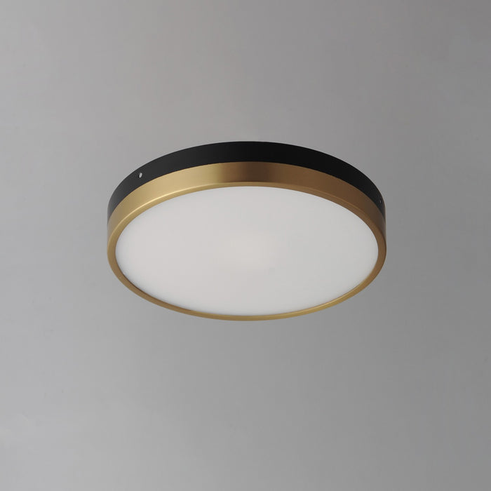 Maxim - 59702WTBKAB - LED Flush Mount - Dapper - Black / Antique Brass