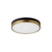 Maxim - 59702WTBKAB - LED Flush Mount - Dapper - Black / Antique Brass