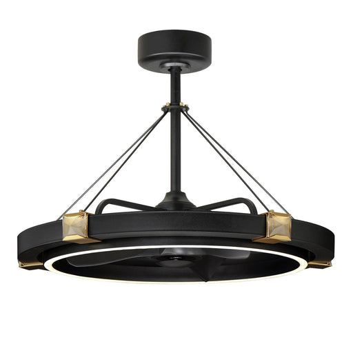 Maxim - 61019BCBKGLD - LED Fandelight - Jewel - Black / Gold