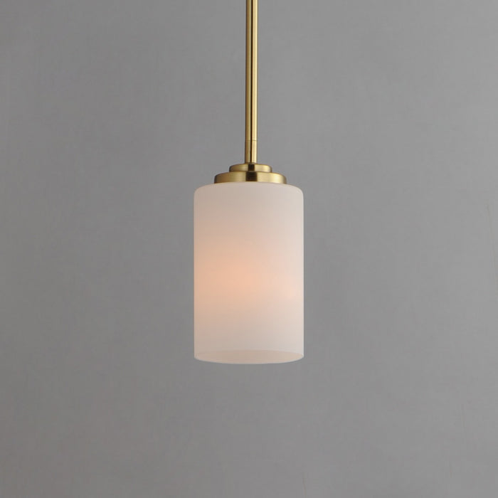 Maxim - 90030SWSBR - One Light Mini Pendant - Deven - Satin Brass