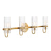 Eurofase - 45464-010 - Four Light Vanity - Brook - Brass