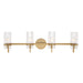 Eurofase - 45464-010 - Four Light Vanity - Brook - Brass