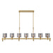 Eurofase - 45653-018 - Seven Light Chandelier - Decato - Brushed Gold