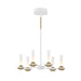 Eurofase - 45712-029 - LED Chandelier - Torcia - White and Brass