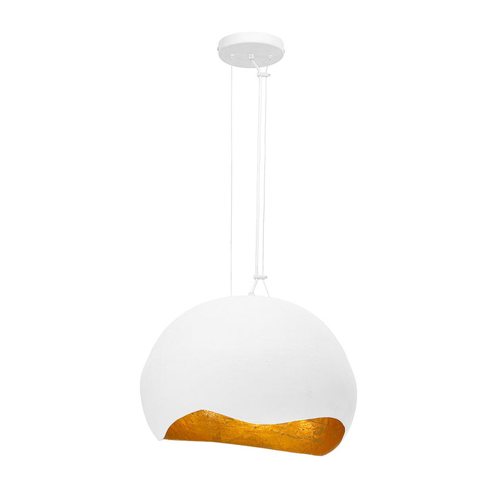 Eurofase - 46440-020 - Two Light Pendant - Baleia - White and Gold Foil