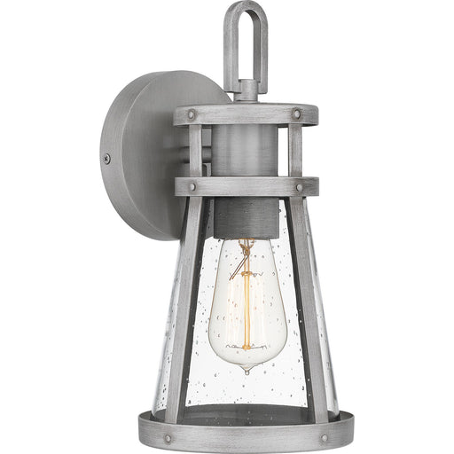 Quoizel - BAB8406ABA - One Light Outdoor Wall Mount - Barber - Antique Brushed Aluminum