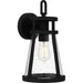 Quoizel - BAB8408MBK - One Light Outdoor Wall Mount - Barber - Matte Black