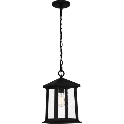 Quoizel - SAT1909MBK - One Light Outdoor Hanging Lantern - Satterfield - Matte Black